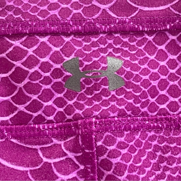 Under Armour Mermaid Fish Scale Purple Pink Leggings - Picture 4 of 4